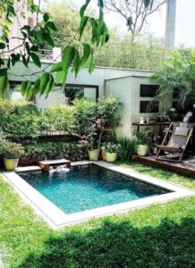 inspirasi desain kolam renang minimalis untuk halaman
